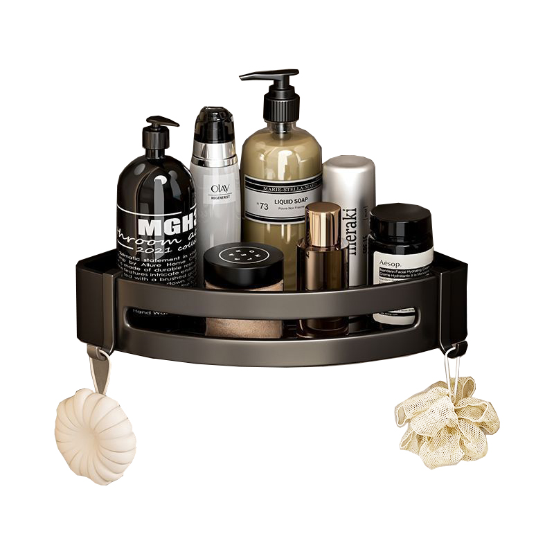 Balneo shelf murum mounted summus finem punch-liberum tripod